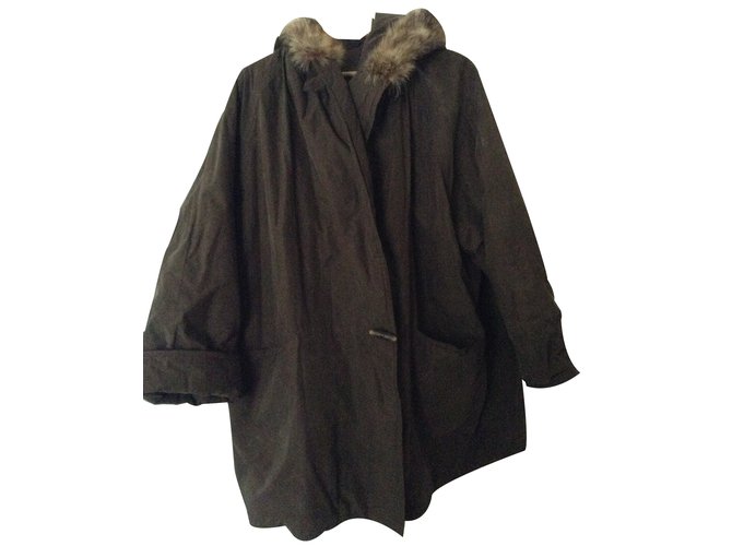Weekend Max Mara Winter coat Coats, Outerwear Silk Brown ref.22953 ...