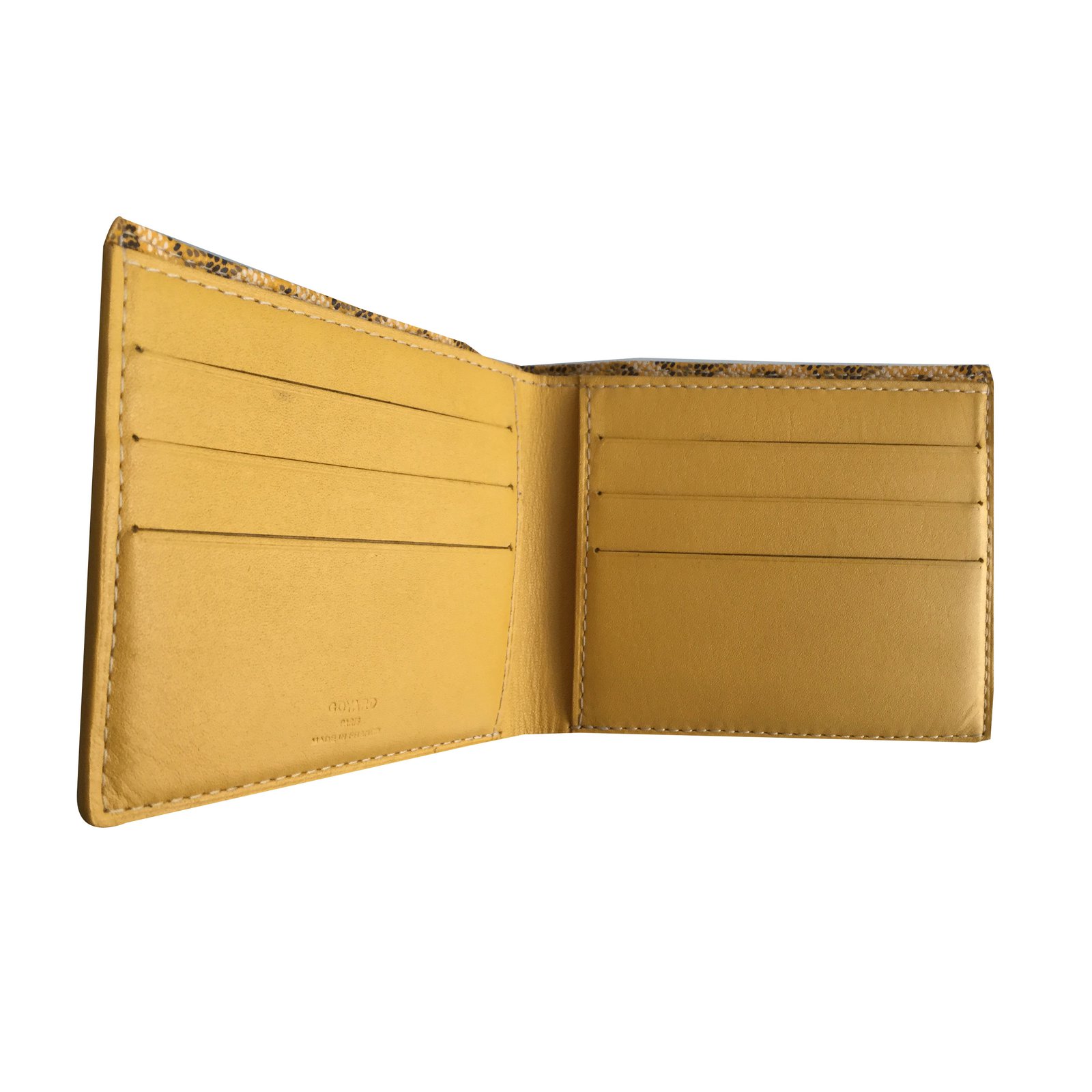 Goyard Victoire Wallets Leather Yellow ref.55212 - Joli Closet