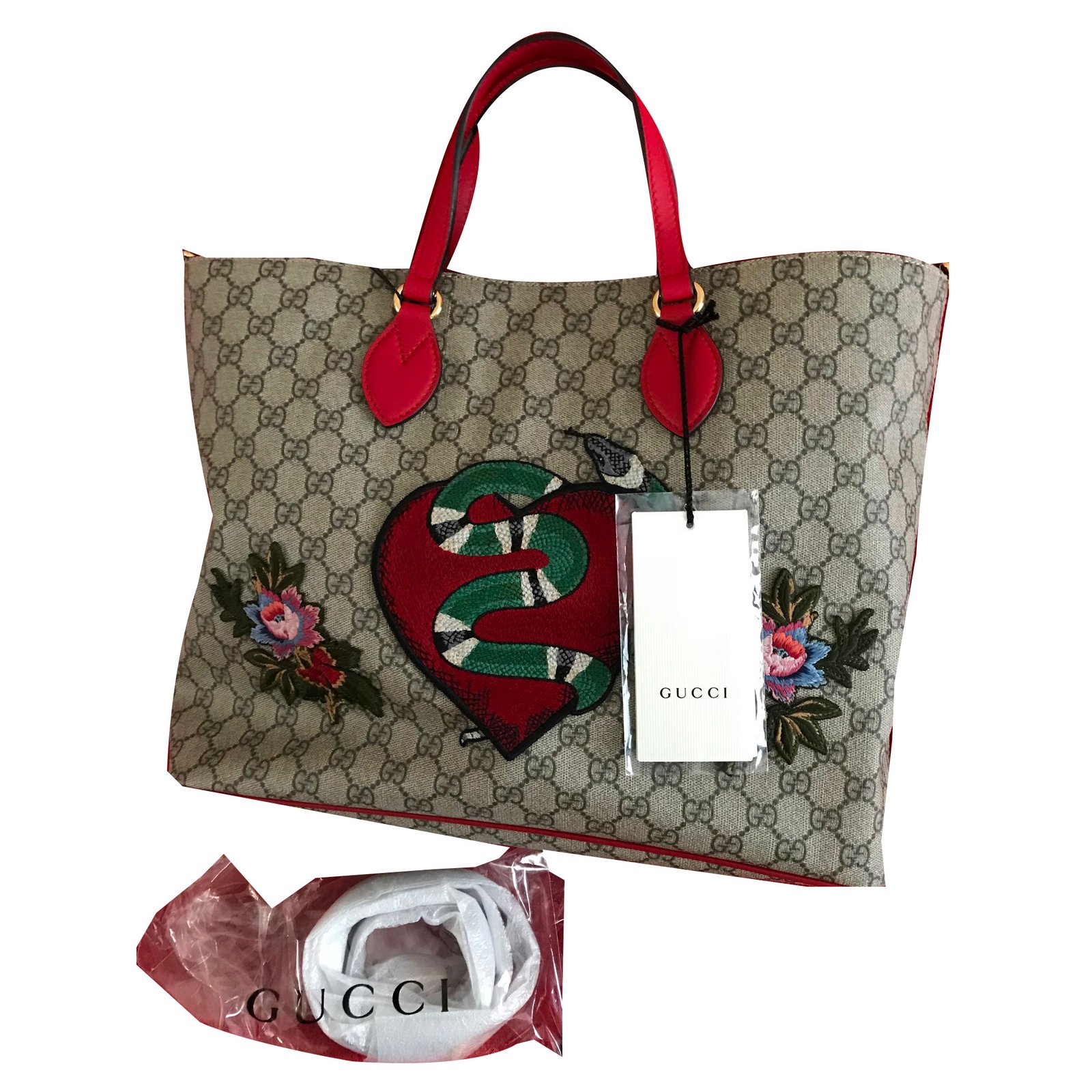 Gucci Gucci Limited Edition Soft GG Supreme Tote Bag - Brand New with tags! Handbags Cloth Beige ...