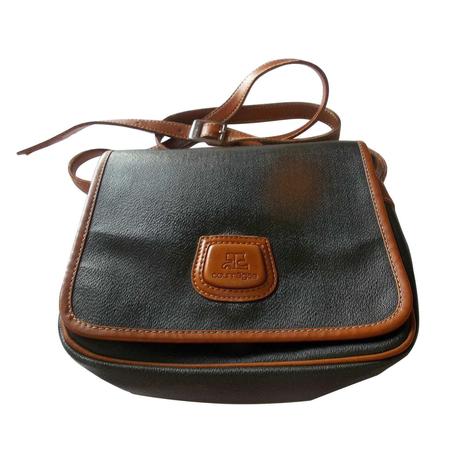 Courreges Handbags Handbags Leather Green ref.7191 - Joli Closet