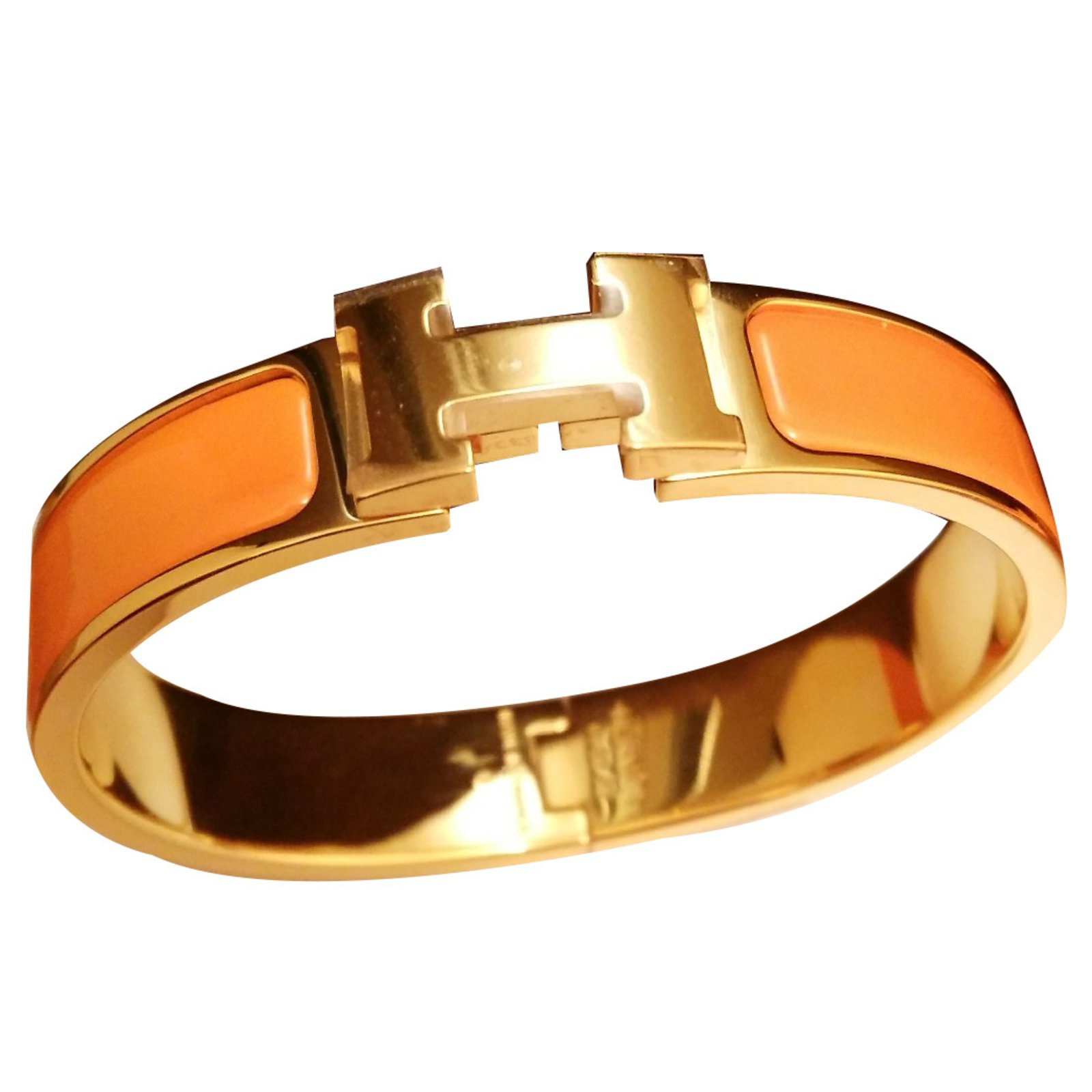 Hermès Bracelets Bracelets Ceramic Orange ref.10318 - Joli Closet