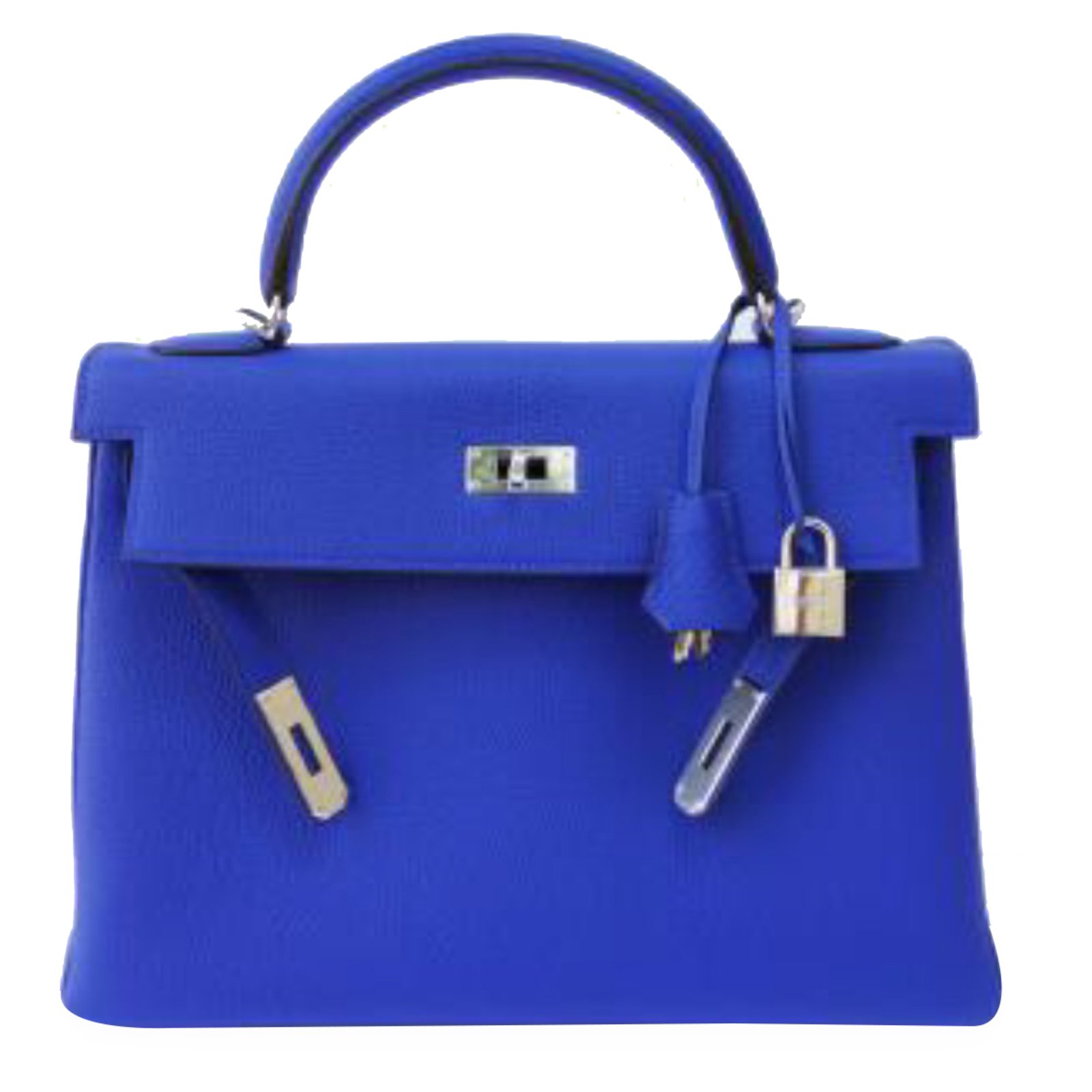 Hermès Kelly 40 Blue Electric Bag New Handbags Leather Blue ref.21646 - Joli Closet