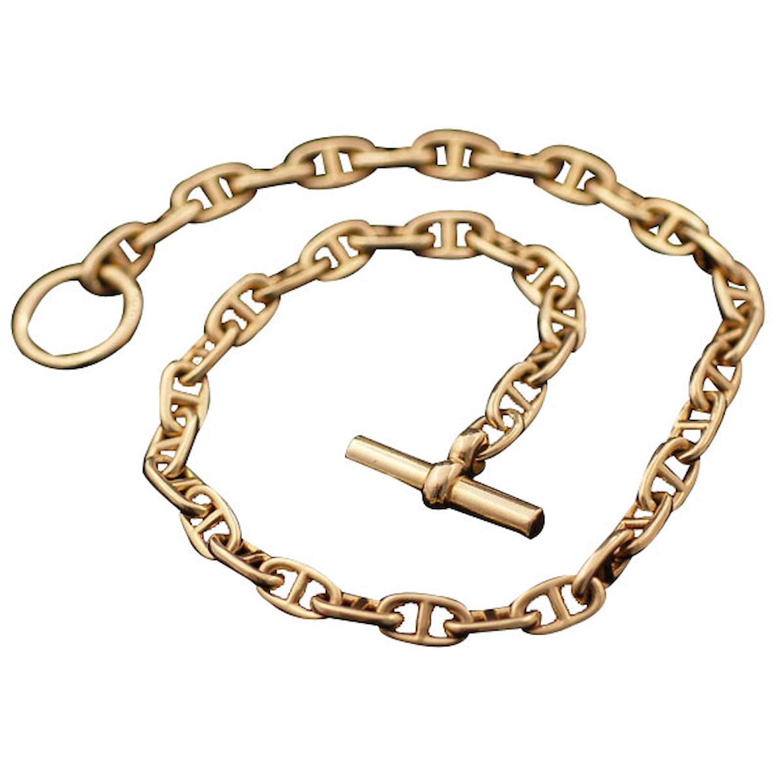 Hermès Chaine d'ancre Necklaces Yellow gold Golden ref.25973 - Joli Closet