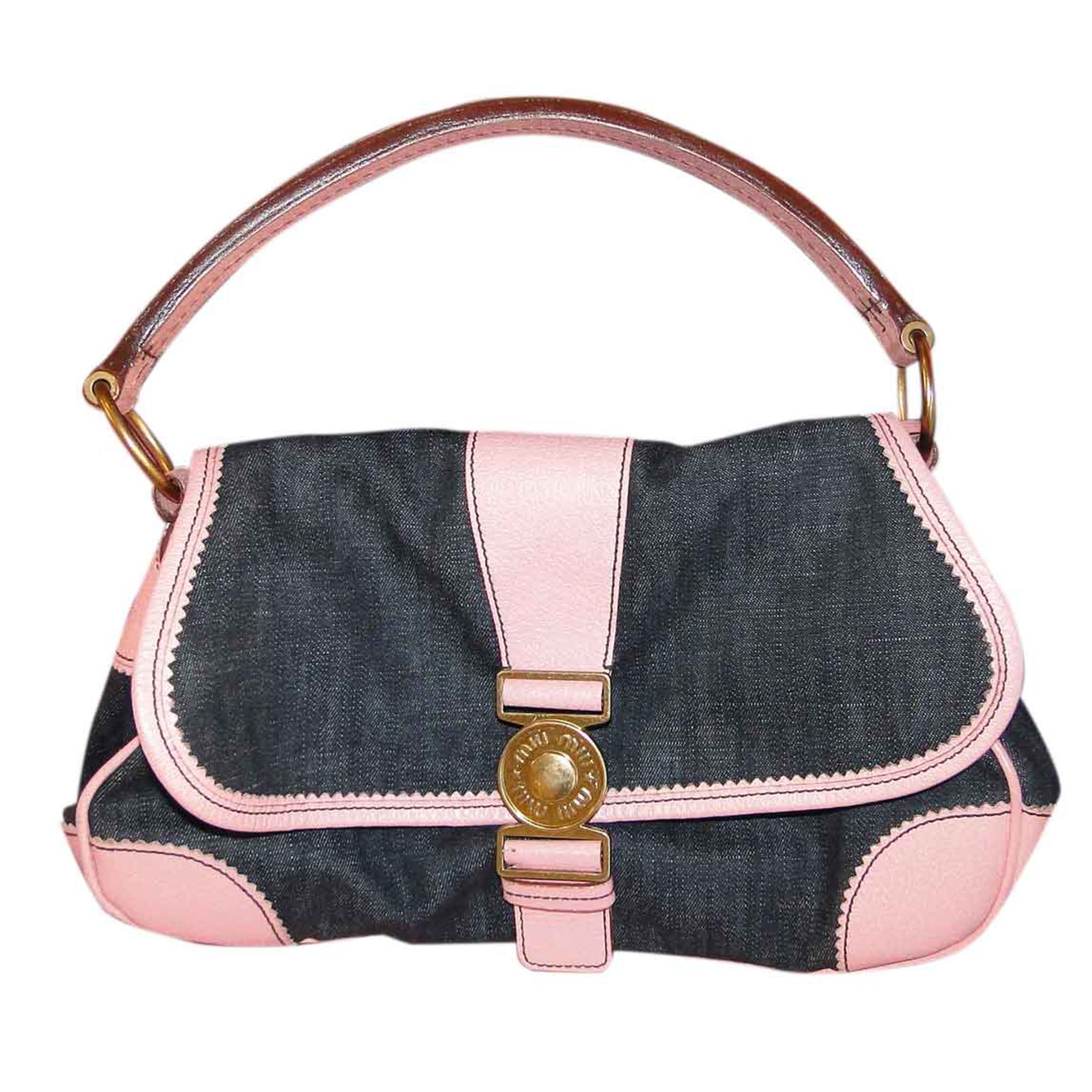 Miu Miu Handbag Handbags Denim Blue ref.26555 - Joli Closet
