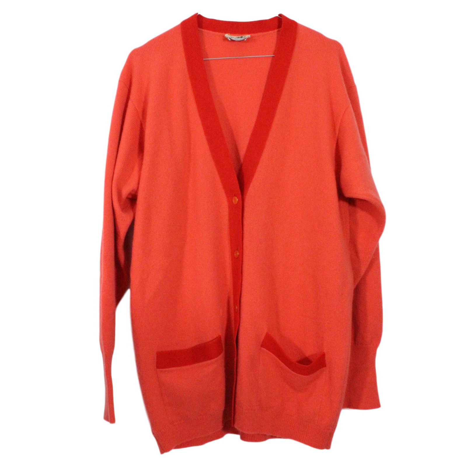 Hermès Cardigan Knitwear Cashmere Orange ref.29300 - Joli Closet