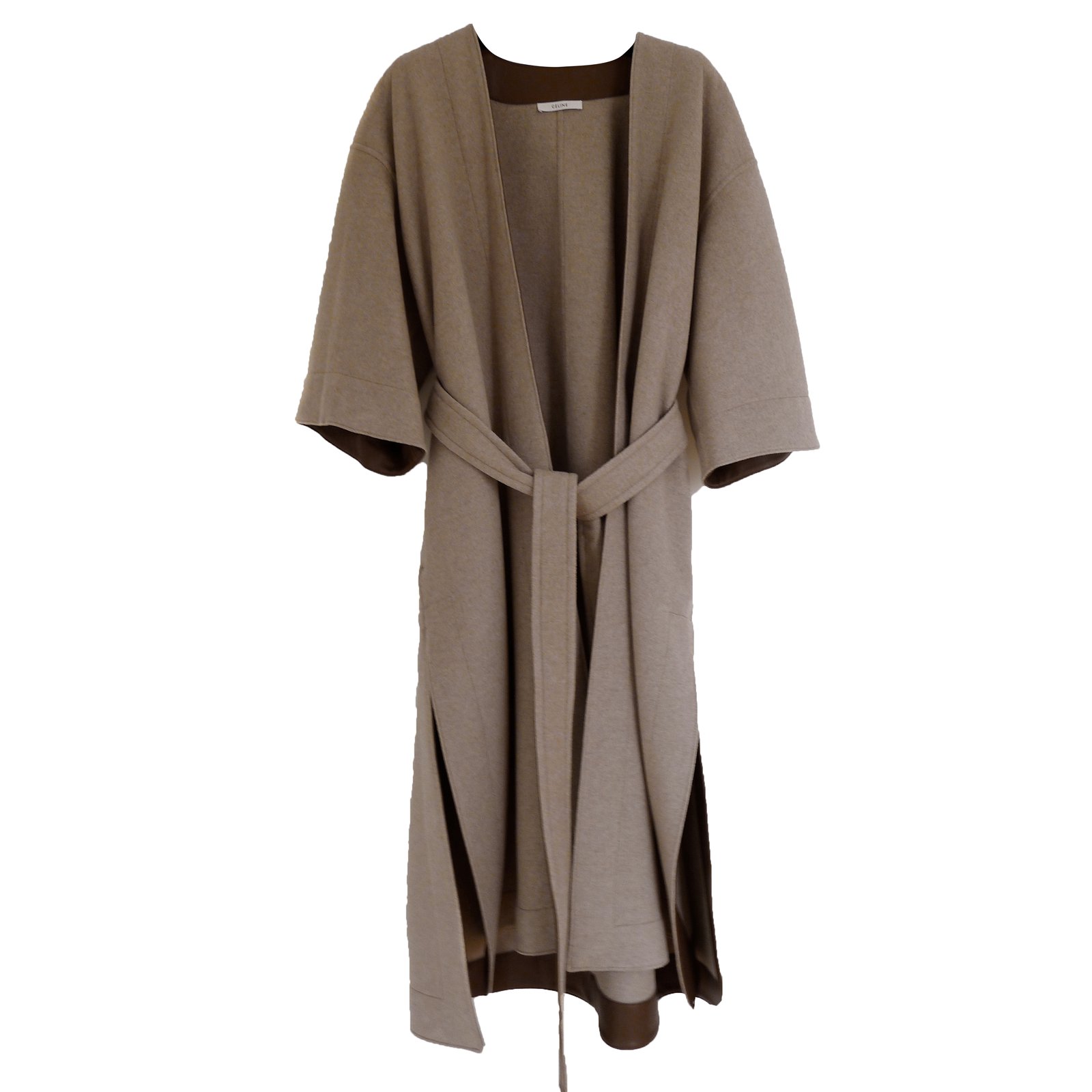 Céline Coat Coats, Outerwear Leather,Cashmere Caramel ref.33604 - Joli