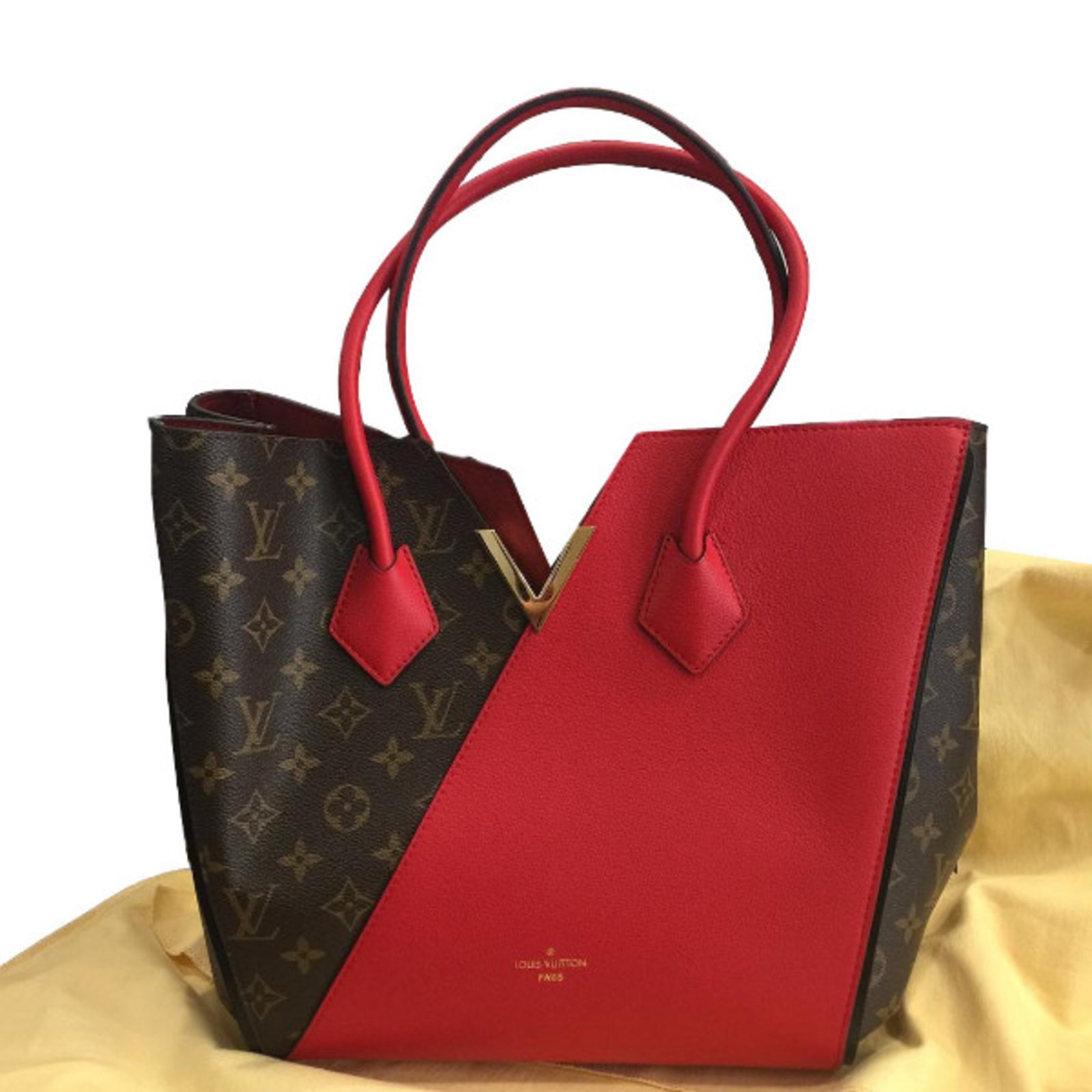 Louis Vuitton Kimono Monogram Handbags Leather Red ref.34487 - Joli Closet