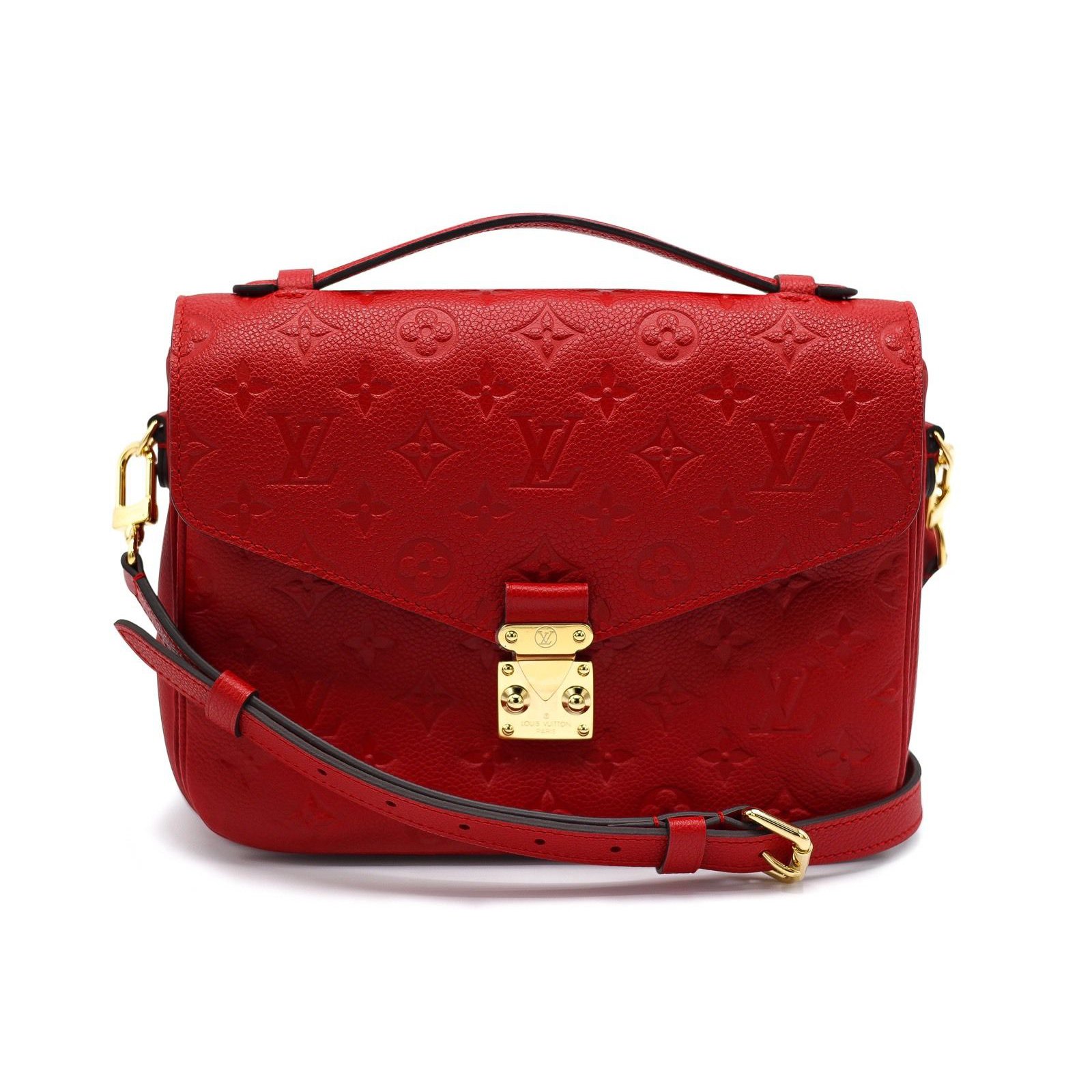 Louis Vuitton METIS Handbags Leather Red ref.39375 - Joli Closet