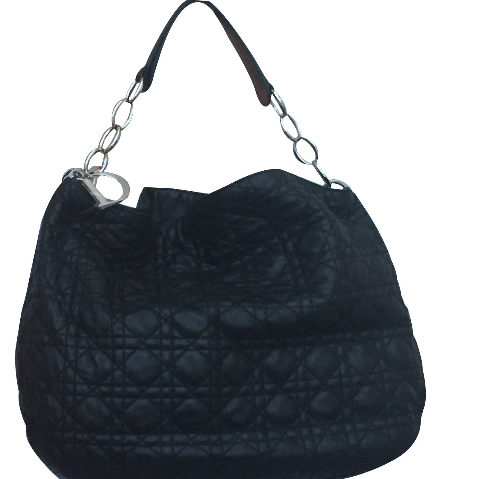 Christian Dior Handbags Handbags Leather Black ref.39970 - Joli Closet