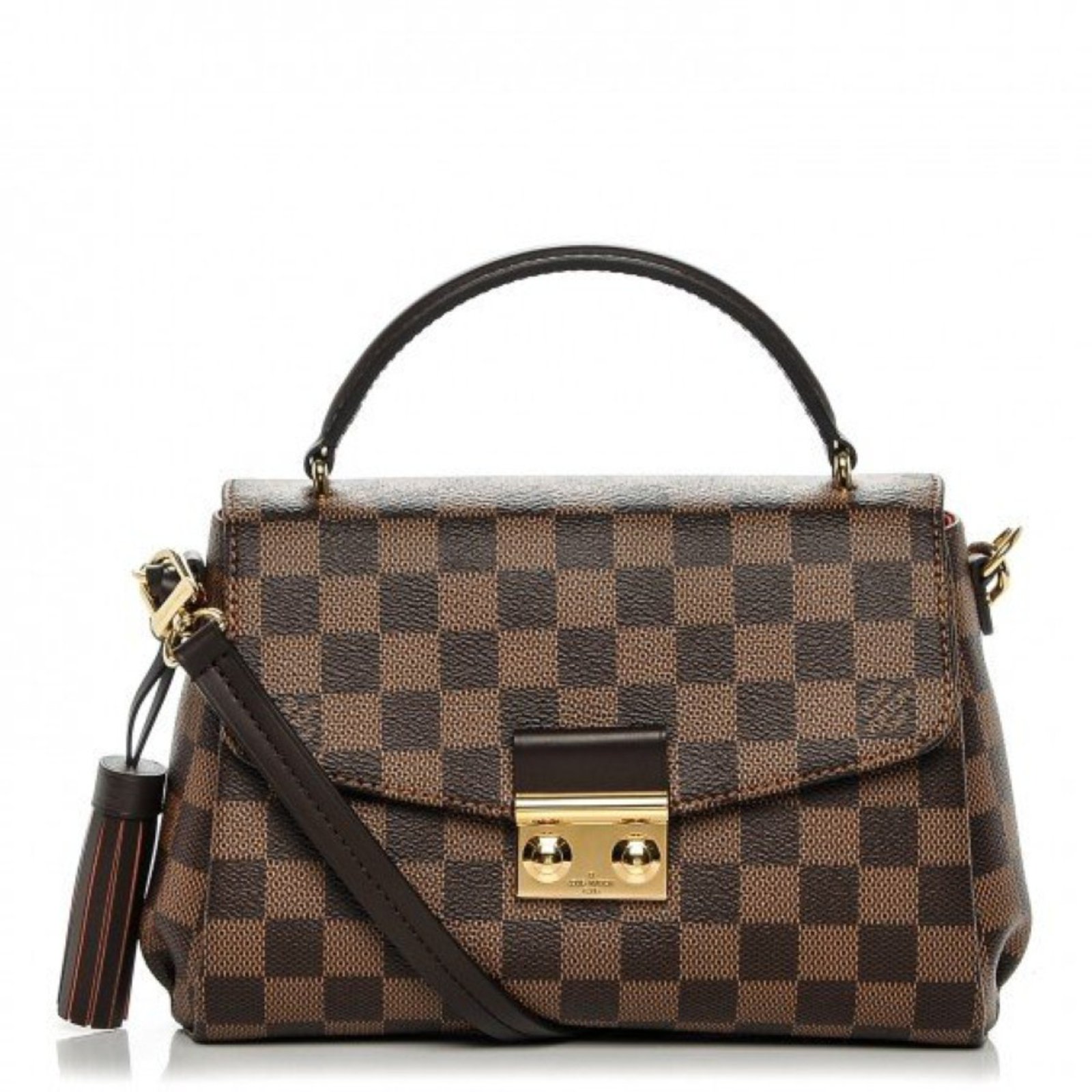 Louis Vuitton Croisette Handbags Leather Brown ref.47027 - Joli Closet