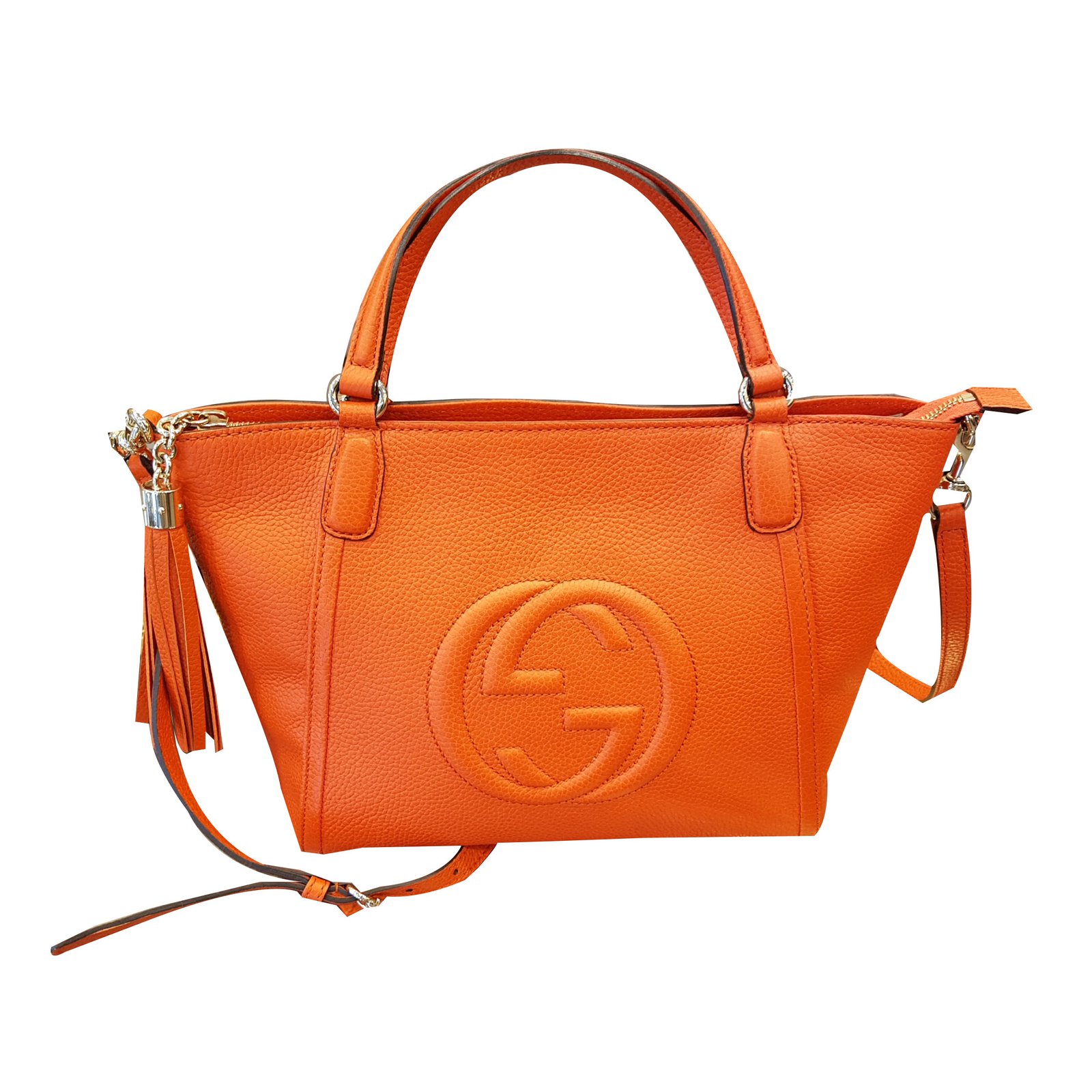 Gucci borsa soho Handbags Leather Orange ref.47313 - Joli Closet