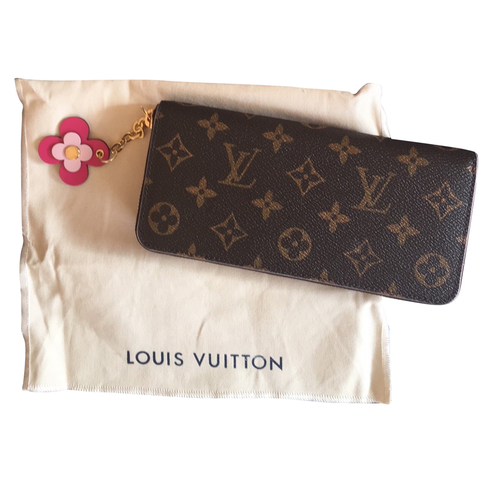 Louis Vuitton Clemence wallet bloom Wallets Leather Brown ref.51543 - Joli Closet