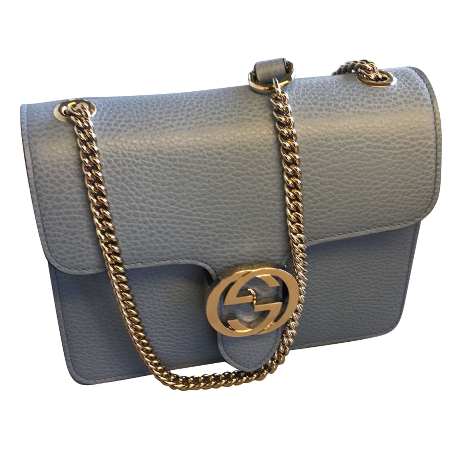 Gucci BAG Clutch bags Leather Blue ref.63688 - Joli Closet